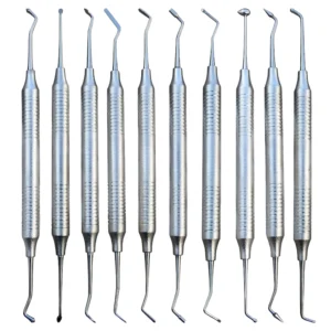 3 set of Dental Restorative Instruments Set (10-Piece)