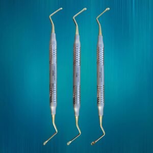 Lucas Curettes Set of 3 Gold Tip (07 Set price)