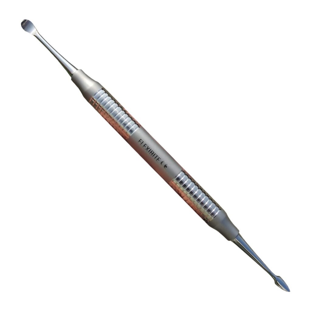 Buser Periosteal Elevator dual-ended stainless steel dental implant surgical instrument with spatula and pointed tip