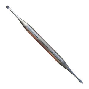 Buser Periosteal Elevator dual-ended stainless steel dental implant surgical instrument with spatula and pointed tip
