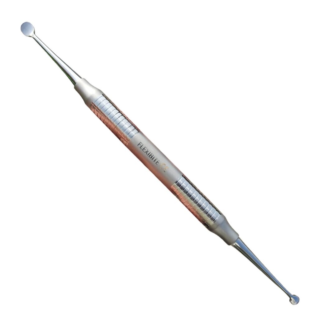 Periosteal Elevator Molt 24 dual-ended stainless steel dental instrument with round disc and ball tip