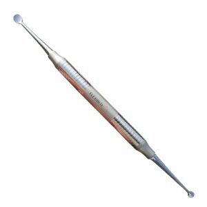 Periosteal Elevator Molt 24 dual-ended stainless steel dental instrument with round disc and ball tip